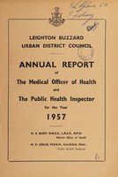 view [Report 1957] / Medical Officer of Health, Leighton Buzzard Local Board / U.D.C.