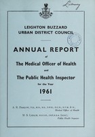 view [Report 1961] / Medical Officer of Health, Leighton Buzzard Local Board / U.D.C.