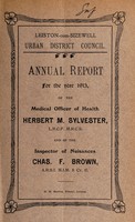 view [Report 1913] / Medical Officer of Health, Leiston-cum-Sizewell U.D.C.