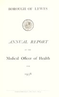 view [Report 1938] / Medical Officer of Health, Lewes Borough.