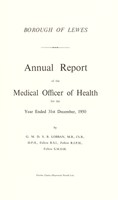 view [Report 1950] / Medical Officer of Health, Lewes Borough.