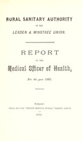 view [Report 1893] / Medical Officer of Health, Lexden & Winstree R.D.C.