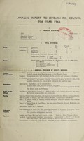 view [Report 1944] / Medical Officer of Health, Leyburn (Union) R.D.C.
