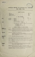 view [Report 1946] / Medical Officer of Health, Leyburn (Union) R.D.C.
