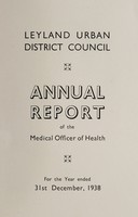 view [Report 1938] / Medical Officer of Health, Leyland U.D.C.