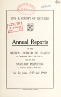 view [Report 1939-1940] / Medical Officer of Health, Lichfield City & County.