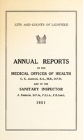 view [Report 1951] / Medical Officer of Health, Lichfield City & County.