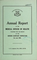 view [Report 1951] / Medical Officer of Health, Lichfield R.D.C.