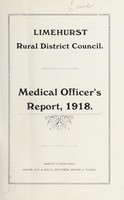 view [Report 1918] / Medical Officer of Health, Limehurst R.D.C.