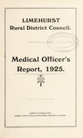 view [Report 1925] / Medical Officer of Health, Limehurst R.D.C.