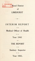 view [Report 1941] / Medical Officer of Health, Limehurst R.D.C.