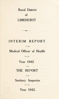 view [Report 1942] / Medical Officer of Health, Limehurst R.D.C.