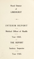 view [Report 1943] / Medical Officer of Health, Limehurst R.D.C.