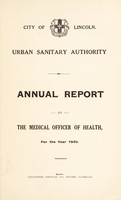 view [Report 1920] / Medical Officer of Health, Lincoln City.