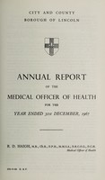 view [Report 1967] / Medical Officer of Health, Lincoln City.