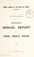 view [Report 1924] / School Medical Officer of Health, County Council of the Parts of Lindsey (Lincolnshire).