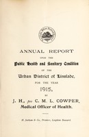 view [Report 1915] / Medical Officer of Health, Linslade U.D.C.