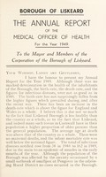 view [Report 1949] / Medical Officer of Health, Liskeard Borough.