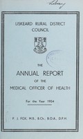 view [Report 1954] / Medical Officer of Health, Liskeard R.D.C.