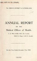 view [Report 1920] / Medical Officer of Health, Litherland U.D.C.