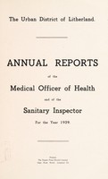 view [Report 1939] / Medical Officer of Health, Litherland U.D.C.
