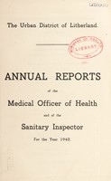 view [Report 1943] / Medical Officer of Health, Litherland U.D.C.