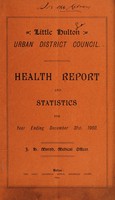 view [Report 1903] / Medical Officer of Health, Little Hulton U.D.C.