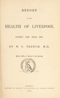 view [Report 1875] / Medical Officer of Health, Liverpool City.