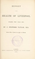 view [Report 1878] / Medical Officer of Health, Liverpool City.