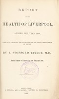 view [Report 1884] / Medical Officer of Health, Liverpool City.