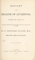 view [Report 1886] / Medical Officer of Health, Liverpool City.