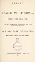 view [Report 1887] / Medical Officer of Health, Liverpool City.