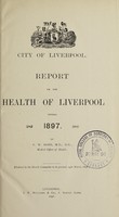 view [Report 1897] / Medical Officer of Health, Liverpool City.