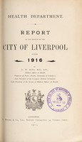 view [Report 1916] / Medical Officer of Health, Liverpool City.