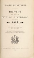 view [Report 1918] / Medical Officer of Health, Liverpool City.