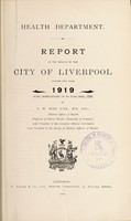 view [Report 1919] / Medical Officer of Health, Liverpool City.