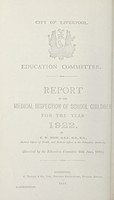 view [Report 1922] / School Medical Officer of Health, Liverpool.