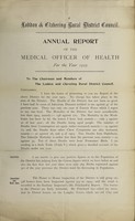 view [Report 1905] / Medical Officer of Health, Loddon & Clavering R.D.C.