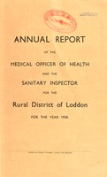 view [Report 1938] / Medical Officer of Health and Sanitary Inspector / Chief Health Inspector / Engineer and Surveyor, Loddon R.D.C.