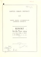 view [Report 1934] / Medical Officer of Health, Loftus U.D.C.