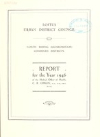 view [Report 1946] / Medical Officer of Health, Loftus U.D.C.