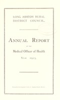 view [Report 1925] / Medical Officer of Health, Long Ashton R.D.C.