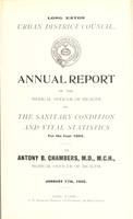 view [Report 1904] / Medical Officer of Health, Long Eaton U.D.C.