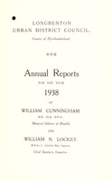 view [Report 1938] / Medical Officer of Health, Longbenton U.D.C.