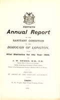 view [Report 1904] / Medical Officer of Health, Longton Borough.