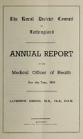 view [Report 1939] / Medical Officer of Health, Lothingland R.D.C.