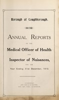 view [Report 1913] / Medical Officer of Health, Loughborough Borough.