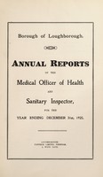 view [Report 1925] / Medical Officer of Health, Loughborough Borough.