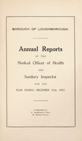 view [Report 1937] / Medical Officer of Health, Loughborough Borough.