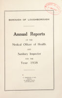 view [Report 1938] / Medical Officer of Health, Loughborough Borough.